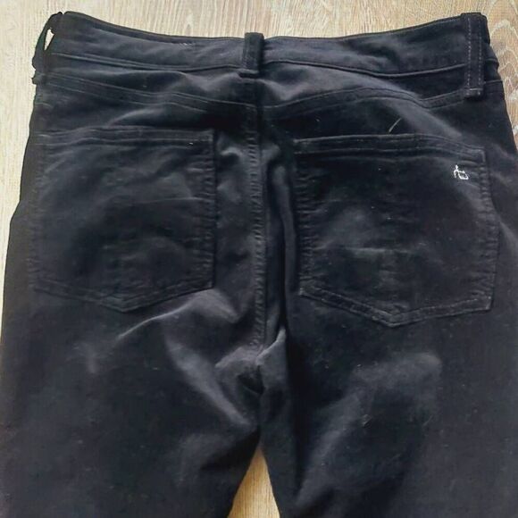 rag & bone High Rise Ankle Skinny Velvet Jeans Black Size 26 - Picture 8 of 10